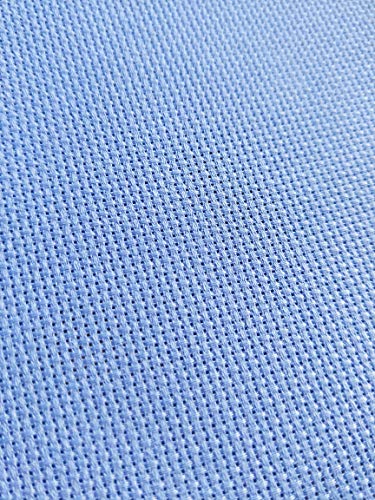 KCS 59"x 1 Yard 14ct Counted Cotton Aida Cloth Cross Stitch Fabric Light Blue
