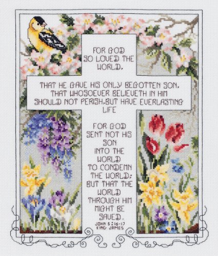 John 3:16-17 Counted Cross Stitch Kit