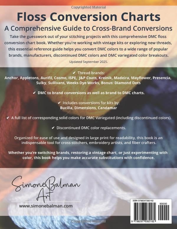 Floss Conversion Charts 2025: A Comprehensive Guide to Cross-Brand Thread Conversions