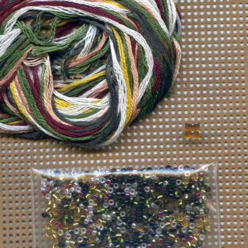 Drosselmayer Beaded Counted Cross Stitch Christmas Ornament Kit Mill Hill 2008 Winter Holiday Nutcracker MH18-8301