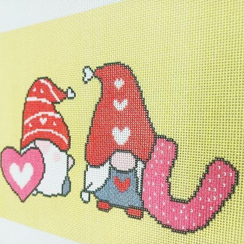 Howie's Needlepoint Needlepoint Canvas, 18CT Embroidery Stamped Patterns for Beginners or Advance, Printed Canvas(Love,6x11inch) - color: LOVE