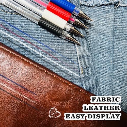 12 Pieces Heat Erasable Disappearing Ink Pens for Fabric for Sewing and Quilting DIY Dressmaking with 4 Pens + 8 Refills No Ghost Lines for Precise Tailors Marking
