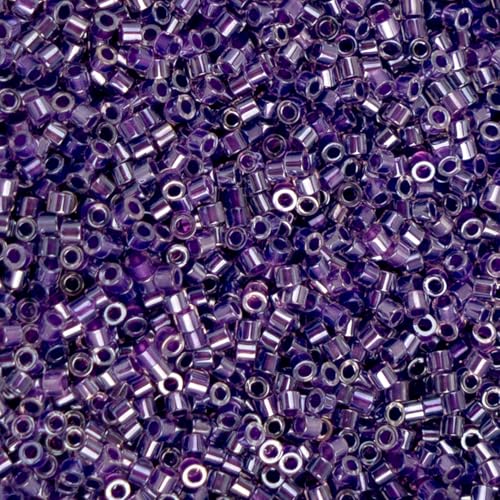 John Bead 25g Cylin Beads Lavender Gemdust 11/0 Glass Cylindrical Seed Beads for Jewelry Bracelets Necklaces Earrings Making Embroidery - color: Lavender Gemdust