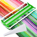 LOKUNN 50 Position Embroidery Floss Organizer, Thread Shelf with 15P Card - color: Green