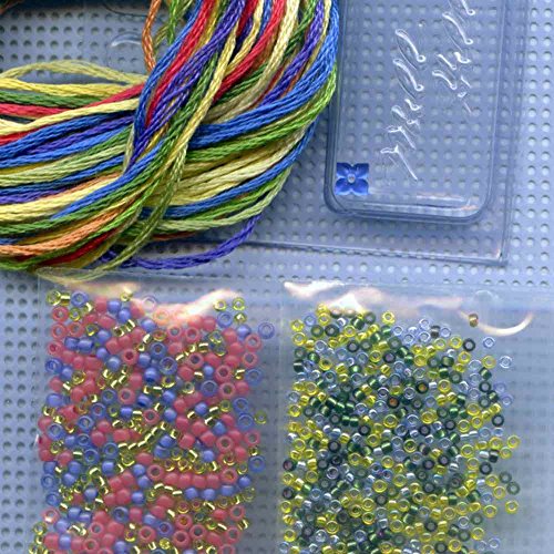 Floral Watering Can Beaded Counted Cross Stitch Kit Mill Hill 2015 Spring Bouquet MH185106