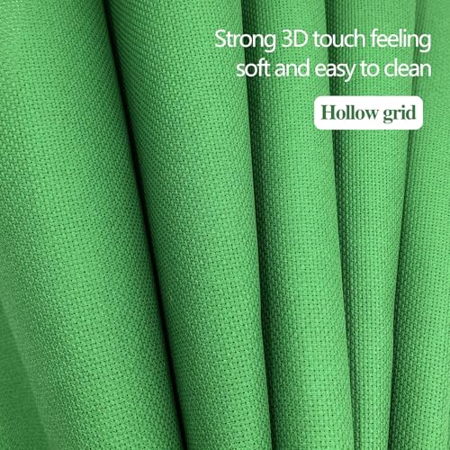Zhenqing 14CT Aida Cloth - 30x35 Inch Cross Stitch Fabric for Embroidery, Pre-Cut Needlework Material, Acid-Free, Durable Weave(Green) - color: Green