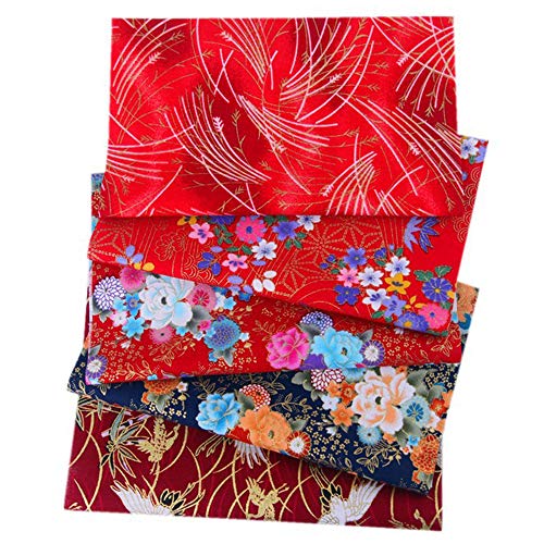 30pcs 8"x10"(20cm x 25cm) Blue Cotton Craft Fabric Bundle Squares Patchwork - color: Blue
