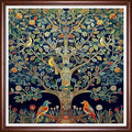 Redxing Stamped Cross Stitch Kits Full Range of Embroidery Starter Kits- Needlepoint Counted Cross Stitch Kits for Beginner Adults 11CT Printed Embroidery Kit-Tree of Life, Little Bird 18x18 inchs - color: DIYArtsKit06
