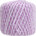 ThreadArt 100% Cotton Crochet Thread Size 10, Variegated Lavenders 47 - color: VARIEGATED LAVENDERS, size: SIZE 10 SINGLE