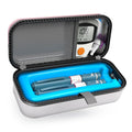 SHBC Insulin Pen Carrying Case Portable Medical Cooler Bag for Diabetes with Protective Ice Brick - Convenient to Changing Needles with Each Injection White Pink - color: White Pink