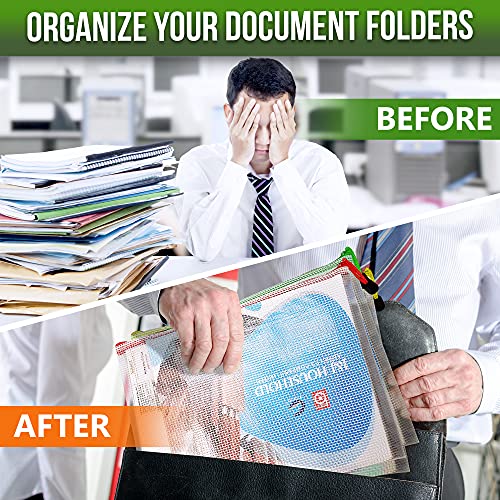 32 Pack Mesh Zipper Pouch Bags A3-17.7x12.6 - Plastic Zipper Pouches for Organizing - Board Game Bags - Puzzle Organizer Bag - Large Zippered Pouch Bag - Mesh Pouches with Zippered - Puzzle Storage - size: 32 Pack A3