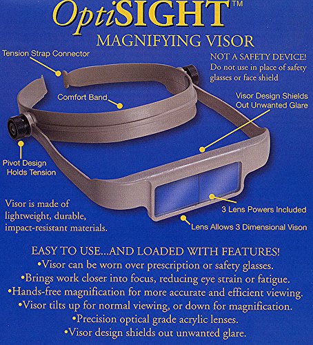 Donegan OSC OptiSIGHT Binocular Magnifying Visor, Purple - size: Purple Color