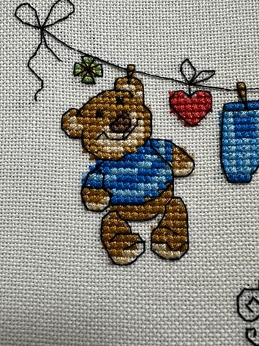 RIOLIS 1418 It's a Boy! Counted Cross Stitch Kit 7.87 x 7.87 in - style: It's a Boy! 1418