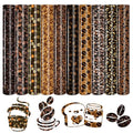 Tintnut Coffee Bean Heat Transfer Vinyl,10 Pcs 12×10in Iron on Vinyl - color: Brown
