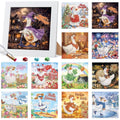Trandraft 13 Pcs Goose Holiday Small Diamond Art Kits for Adults Craft - style: Goose