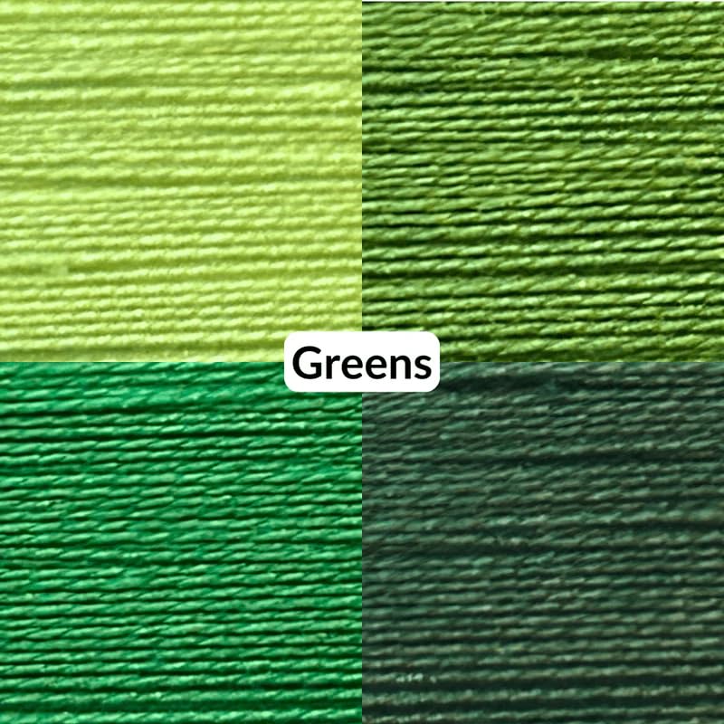 Madam Sew Cotton Thread Set – 8 Small Spools – 100% Cotton Thread for Sewing Machine & Hand Stitching | Strong, Low-Lint All Purpose Threads for Fabric, Quilting, and Stitching – Greens - color: Greens