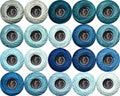 Soft 20 Colors Classic Crochet Thread 20 Pack,100% Cotton (Delft Blue-828-927) - color: Delft Blue Series