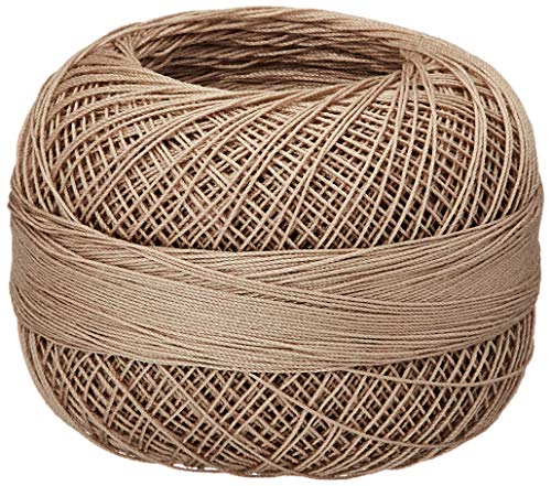 Lizbeth Size 80 HH80693 HH80 Lizbeth Cotton Thread 184 Yds 10G, Linen Medium - color: Linen Medium