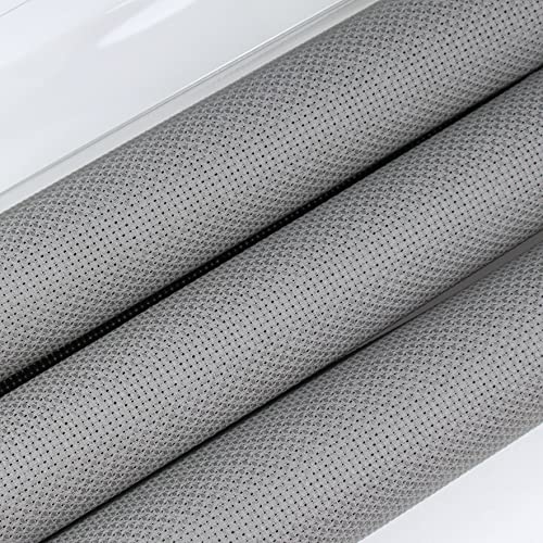 KCS 3 pc of 15" x 18" Counted Cross Stitch Cotton Aida Cloth Needlework Fabric (Medium Grey, 14CT) - color: Medium Grey, size: 14CT