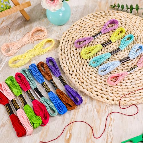 LOVIMAG Embroidery Thread 180pcs Friendship Bracelet String Floss Kit Yarn - style: 180p Colors