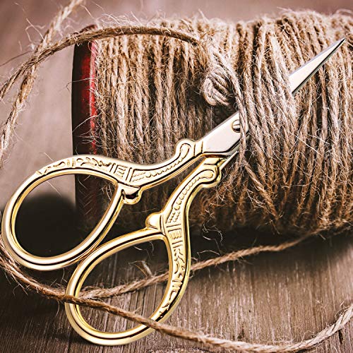 Mudder 3 Stork Scissors Stainless Steel Crane Design, Gold