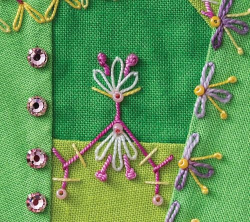 Joyful Daily Stitching, Seam by Seam: Complete Guide to 500 Embroidery-Stitch Combinations, Perfect for Crazy Quilting