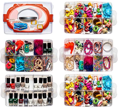 Sooyee 5 Layers Stackable Storage Container Clear - color: Clear, size: 5 Tier