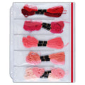 StoreSMART – Zipper Binder Page for Embroidery & Cross-Stitch Floss Thread Skeins, Holds 5 Skeins - 25-Pack - (DP600-5-FLOSS-25) - size: 25-Pack