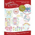 Stitcher's Revolution Flower Power Iron-On Transfer Pattern for Embroidery - size: 7x5 inches