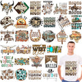 Yuntau 30 Pcs Western Iron on Transfers Patch, Cowboy DTF Vinyl Decal - style: Western Cowboy