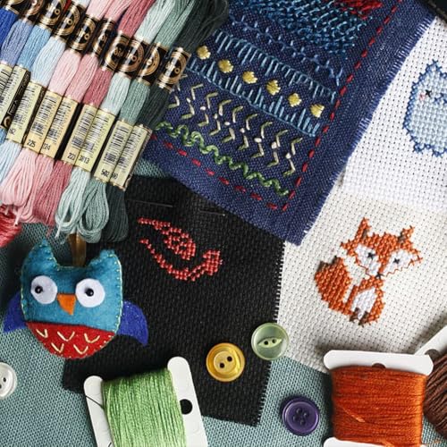 12 Skeins 105 Yards 6 Ply Embroidery Thread Floss Variegated Thread Dark Blue Green Cross Stitch Friendship Bracelet String for Jewelry Making Bracelet Knitting Stitching DIY Craft Supplies - color: Multicolor