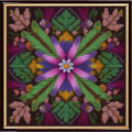 Redxing Stamped Cross Stitch Kits Embroidery kit for Beginners Adults Full Range of Embroidery Patterns Starter Kits DIY Printed Cross Stitch Kits Needlepoint Kits 11CT-Magic Flower 17.7x17.7 inch - color: Style 40