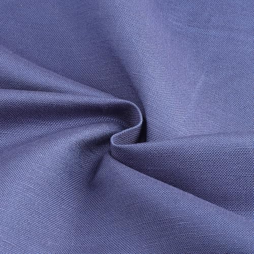 Linen Fabric | Soft, Breathable & Drapable Clothing Fabric | 55% Linen, 45% Viscose | for Dresses, Shirts, Skirts, Needlework, Lining (Navy Blue, 1 Yard) - color: Navy Blue, size: 1 yard