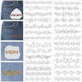 Flower Border Embroidery Patterns, Water Soluble Stick and Stitch Paper - style: Border992