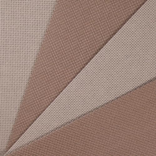 KCS 4 pc of 12" x 18"(30cmx45cm) 14CT Counted Cotton Aida Cloth Cross Stitch Fabric (Coffee+Brown) - color: Coffee+brown
