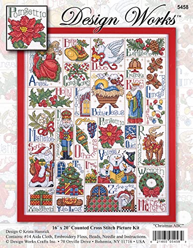 Christmas ABC Sampler Counted Cross Stitch Kit