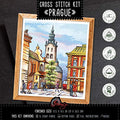 Hand Embroidery Kit 'Prague' Cross Stitch City Landscape Counted Pattern - color: Prague