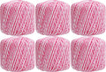 ThreadArt 100% Cotton Crochet Thread Size 10, 6 Ball Pack, Variegated Roses - color: VARIEGATED ROSES, size: SIZE 10 - 6 PACK
