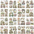 16 Pcs Garden Flower Rub-On Transfers for Furniture & Crafts - style: Flower Garden