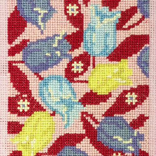 Essentials By Leisure Arts Aida Cloth, 14 Count, Medium Pink, 12pc, Bulk, Cross Stitch Fabric, Embroidery Fabric, Cross Stitch Supplies for Crafting, Stitching, and Sewing Projects 15X19 - color: Med Pink