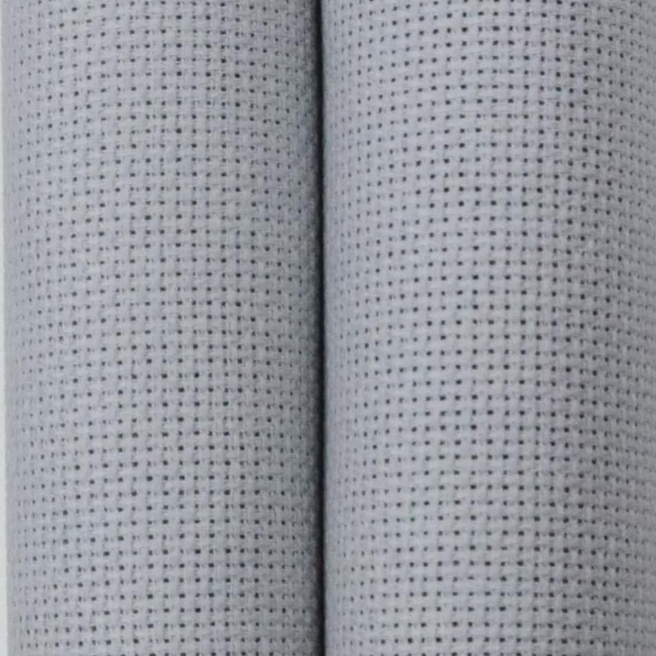 KCS 12" x 59" (30cmx 149cm) 18CT Counted Cotton Aida Cloth Cross Stitch Fabric (Light Grey) - color: Light Grey