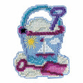 Beach Bucket Beaded Counted Cross Stitch Ornament Kit Mill Hill 2018 Spring Bouquet MH181813