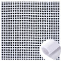 Knitgrip 2 Pack Needlepoint Canvas 14 Mesh 36 x 61 Inch Blank White Canvas Polyester Cotton Needlepoint Mesh Twist Interlock for Embroidery Blanks DIY Knit Crochet Projects Make Dividers - size: 36 x 61 Inches