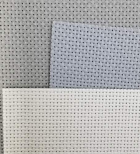 KCS 3 pc of 12" x 18" 14CT Counted Cotton Aida Cloth Cross Stitch Fabric (Pearl Grey+Light Steel Grey+Medium Grey) - color: Pearl Grey+light Steel Grey+medium Grey