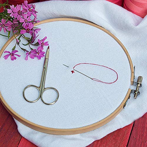 GIEMSON 8 Inch Bamboo Embroidery Hoops, 12 Pack - size: 8 inch