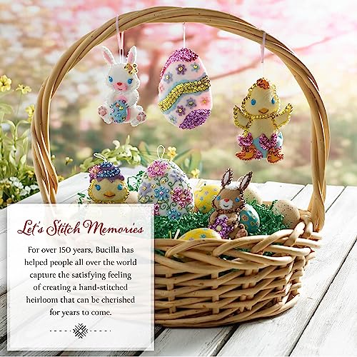 Bucilla Felt Applique Wall Hanging Kit, Floral Cross, Perfect for DIY Arts and Crafts, 89650E