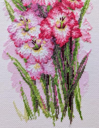 RIOLIS 1994 Charming Gladioli Counted Cross Stitch Kit 7.75 x 19.75 in - style: Charming Gladioli 1994