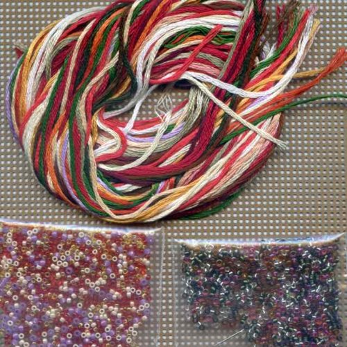 Christmas Cheer Santa Beaded Counted Cross Stitch Kit 2013 Mill Hill Jim Shore JS203102
