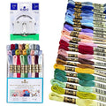 DMC Embroidery Floss, Limited Edition Pack Bundle with 28 Plastic Bobbins