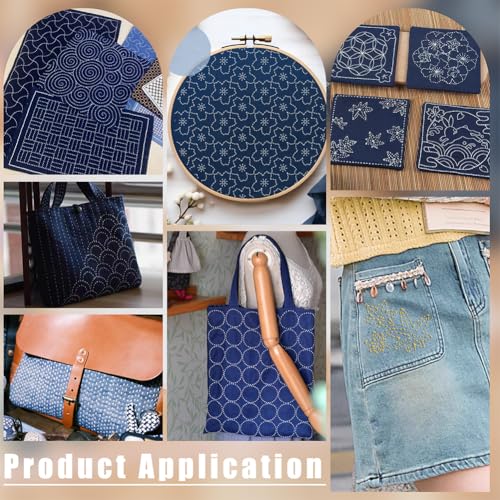BENECREAT 12Pcs Plastic Sashiko Stencil, 5x5inch Flowers, Leaves, Continuous Pattern Embroidery Tool Drawing Line Template for Hand Quilting and Embroidery, 0.3mm Thick - style: Continuous Patterns